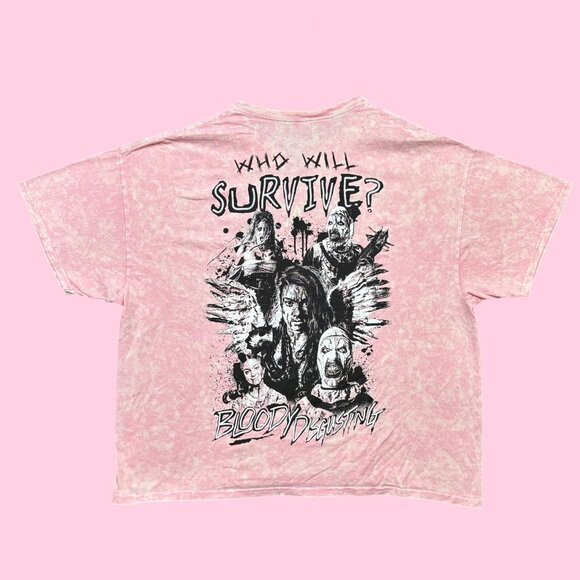 Bloody Disgusting x Terrifier Art the Clown Mineral Wash Oversized Tee 2X - Picture 1 of 4
